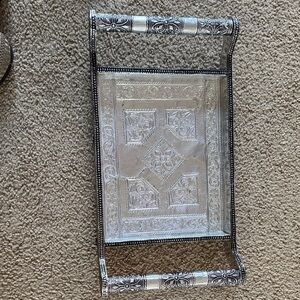 Elegant Silver Decorative Tray